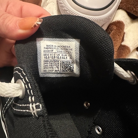 Converse Kids Black and White Sneakers - Picture 3 of 6